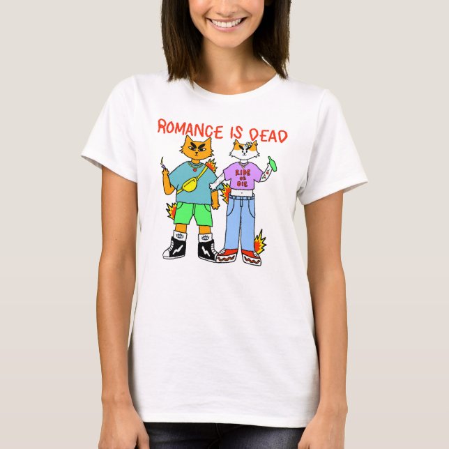 Camiseta Romance is Dead  (Frente)