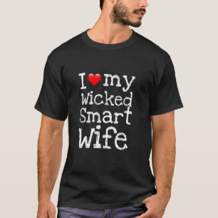 Camiseta Romance Nova Eu AMO MINHA ESPOSA INTELIGENTE E MAL