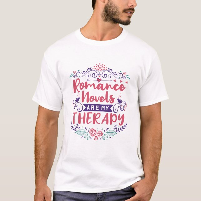 Camiseta Romance Novels É Minha Terapia (Frente)