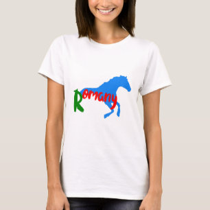 Camiseta Romania texto e cavalo ciganos
