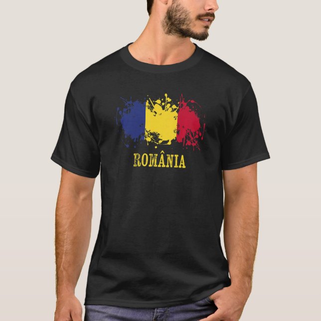 Camiseta Romanian enthusiasts for România and Romania (Frente)