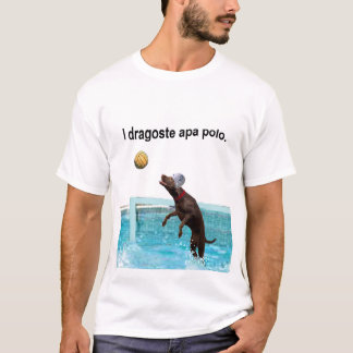 Camiseta Romanian eu amo o pólo aquático