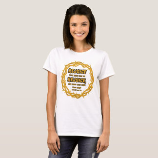 Camiseta Romanos 12:15 Escritura de Bíblia KJV Verse Mulher