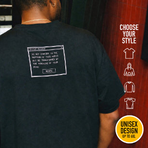 Camiseta Romanos 12:2 Não se amolde ao estilo cristão de ru