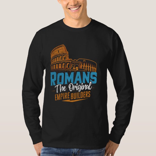 Camiseta Romanos O Império Original Construi Império Romano (Frente)