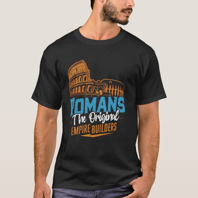 Camiseta Romanos O Império Original Construi Império Romano (Frente)