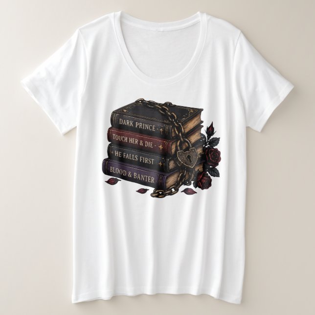 Camiseta Romantasia, Cafeína e Caos (Frente do Design)