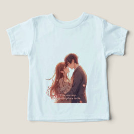 Camiseta Romantic Anime Couple - Valentine's Day Aesthetic