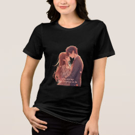 Camiseta Romantic Anime Couple - Valentine's Day Aesthetic