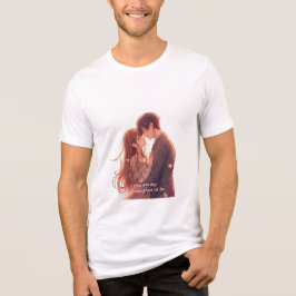 Camiseta Romantic Anime Couple - Valentine's Day Aesthetic