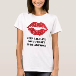 Camiseta Romantic chic luxe red lips
