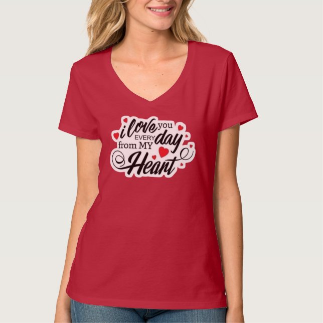 Camiseta Romantic Love Quote (Frente)