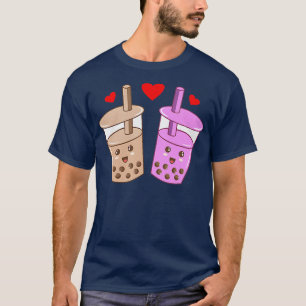 Camiseta Romântica Boba Bubble Kawaii Tea Graphic Premium