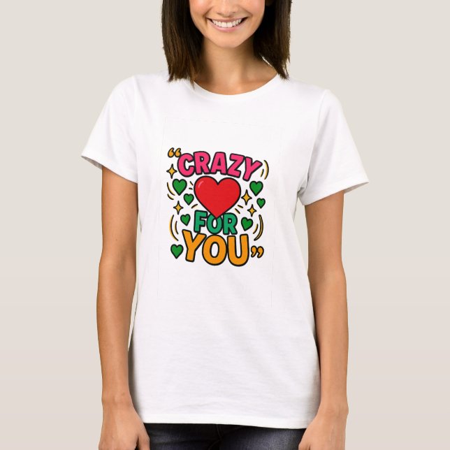 Camiseta Romântica do Dia dos Namorados (Frente)
