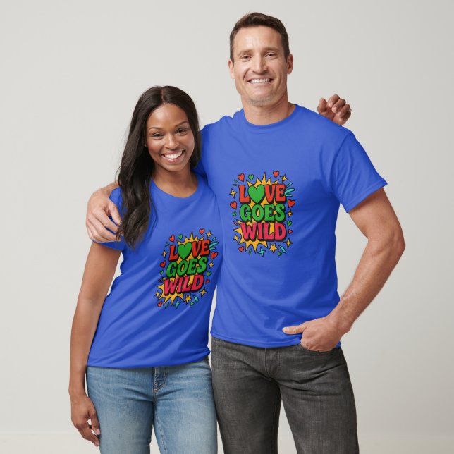 Camiseta Romântica do Dia dos Namorados (Unissex)