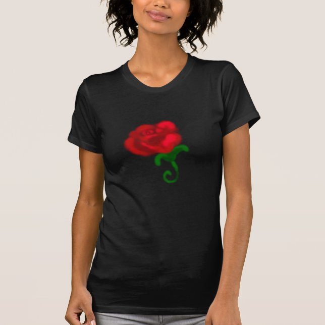 Camiseta Romântica Rosa e Anjo Wings (Frente)