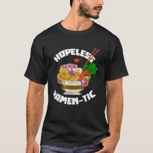 Camiseta Romântico Engraçado Anime Cômico Sem Esperança Com