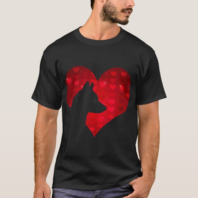 Camiseta Romântico Eu Amo Meu Cachorro Corgi (Frente)