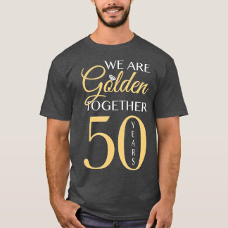 Camiseta Romântico para Casais - 50º aniversário de casamen
