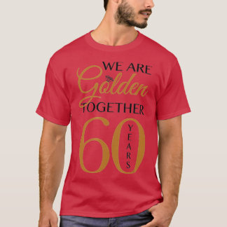 Camiseta Romântico Para Casais 60º Aniversário de Casamento
