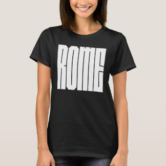 Camiseta Rome Italian CIty Bold Block Typeface