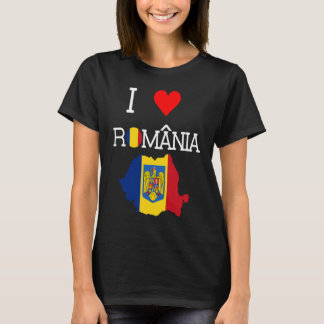 Camiseta Romena   Eu Amo Romênia
