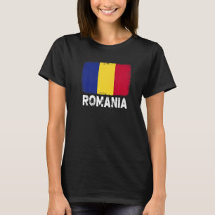 Camiseta Romênia: Bandeira Suporta Mulheres Pessoas Romenas