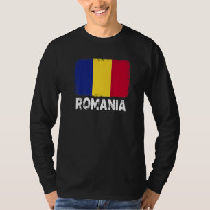 Camiseta Romênia: Bandeira Suporta Mulheres Pessoas Romenas