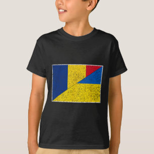 Camiseta Romênia Ucrânia Bandeira Orgulho Romeno Ucraniano