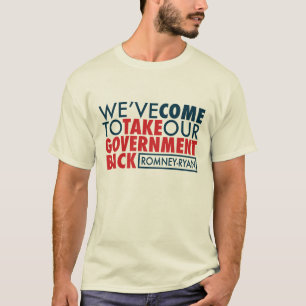 Camiseta Romney-Ryan retira o governo