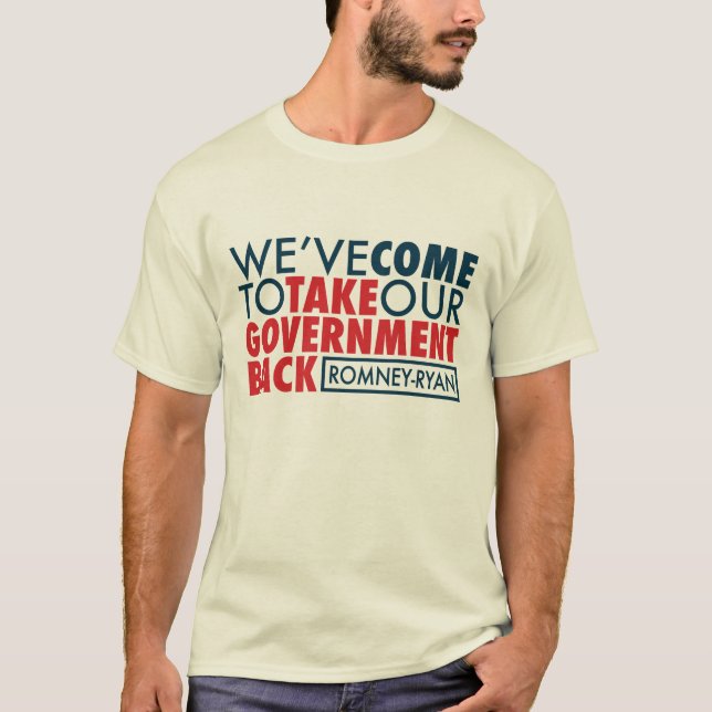 Camiseta Romney-Ryan retira o governo (Frente)