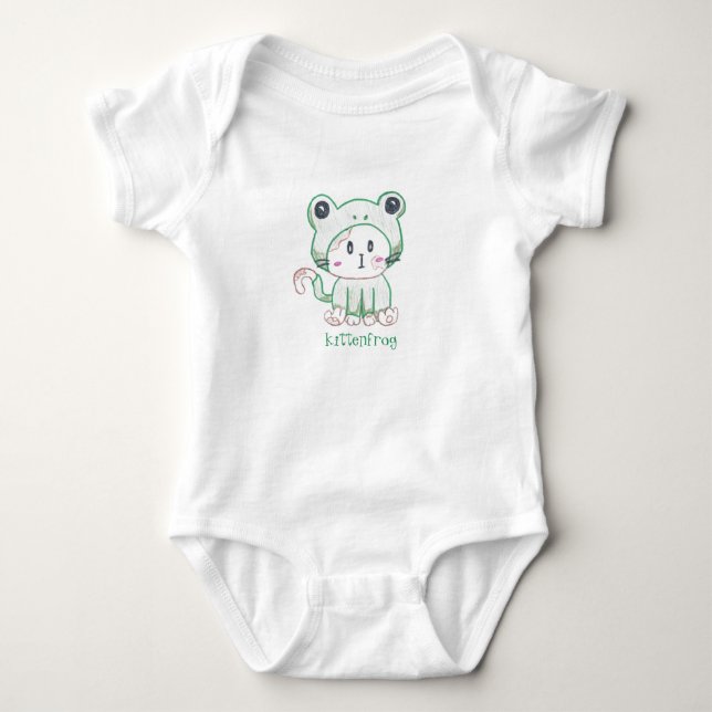 Camiseta Romper de Kittenfrog para bebês/crianças (Frente)