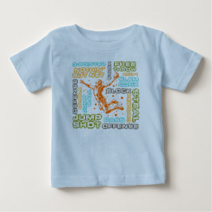 Camiseta Romper do bebê, basquetebol