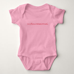 Camiseta romper infintesimally minúsculo do bebê - rosa