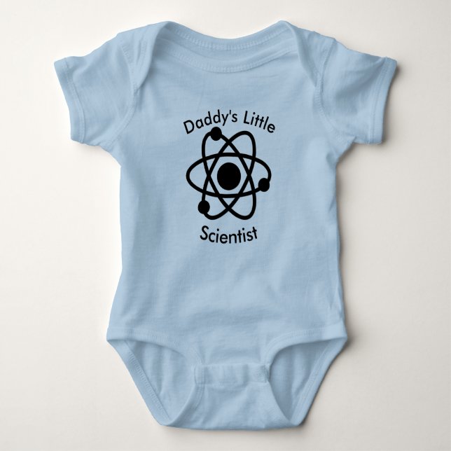Camiseta Romper pequeno do bebê do cientista do pai (Frente)