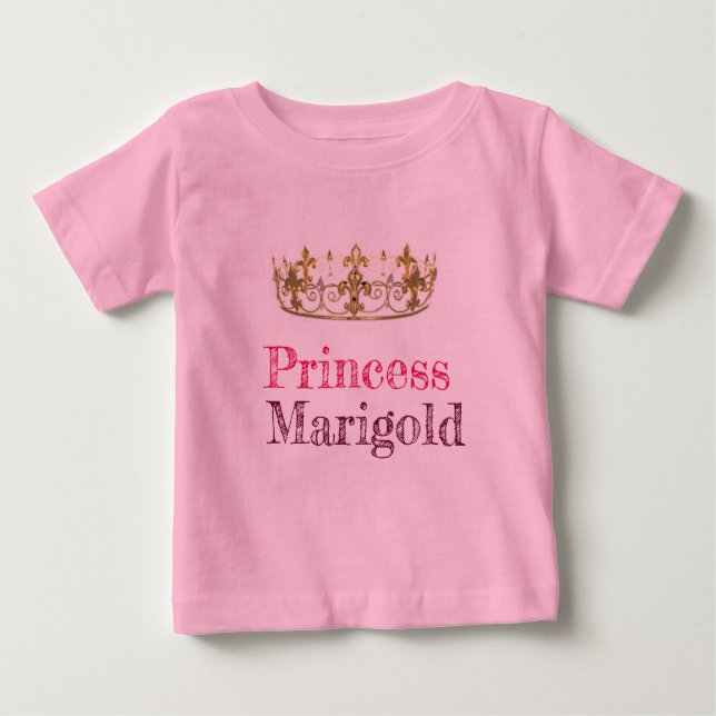 Camiseta Romper "Princesa Marigold". (Frente)