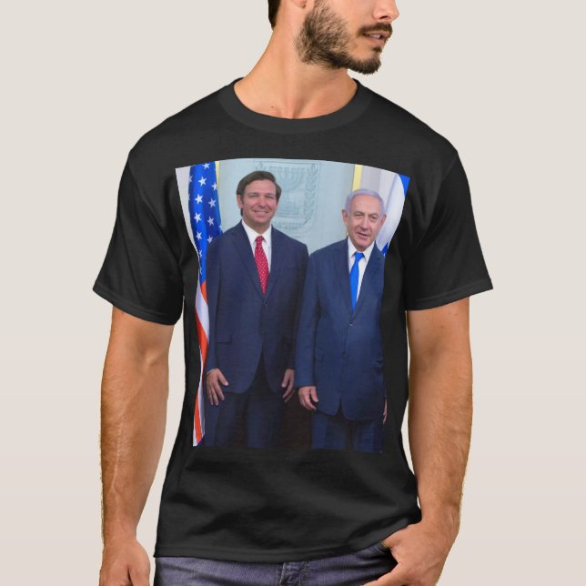 Camiseta Ron De Santis E Benjamin Netanyahu (Frente)