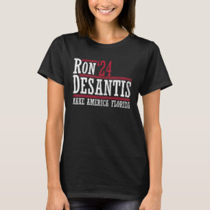 Camiseta Ron Desantis '24 Make America Florida Ron Desantis