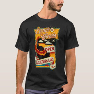 Camiseta Ron Desantis Escape Para Flórida Vinatge Engraçado