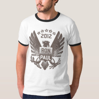 Camiseta Ron Paul 2012 Eagle cinzento escuro