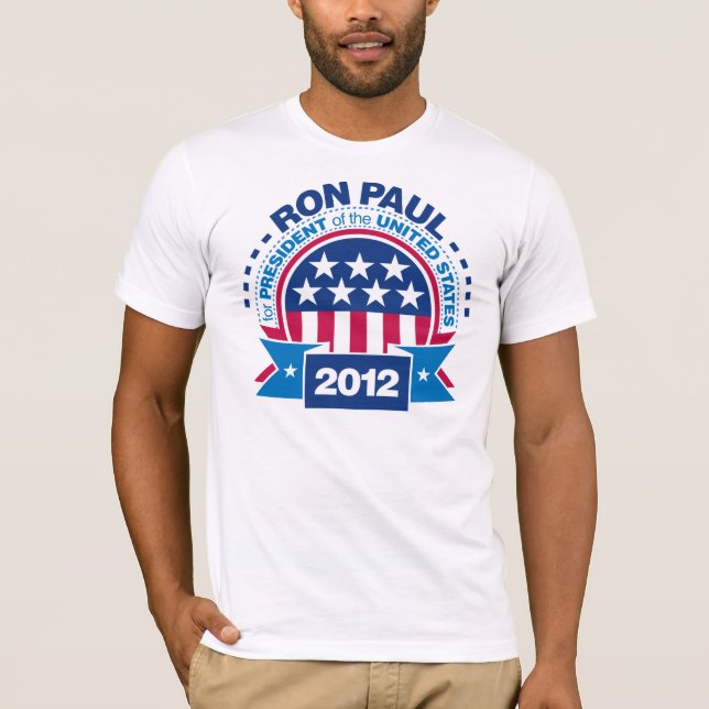 Camiseta Ron Paul para o presidente 2012 (Frente)