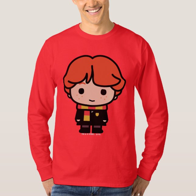 Camiseta Ron Weasley Personagem de desenho animado Art (Frente)