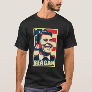 Camiseta Ronald Presidente Reagan Propaganda Poster Pop Art
