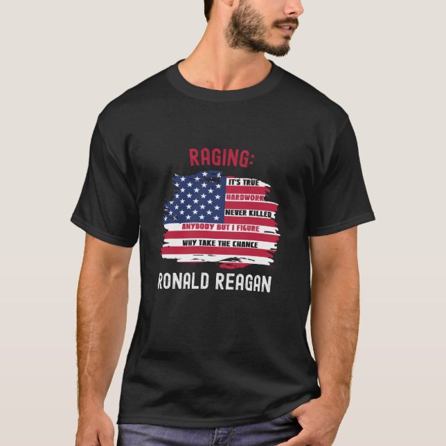 Camiseta Ronald Ragin Reagan, Eu Cheiro Comiços (Frente)