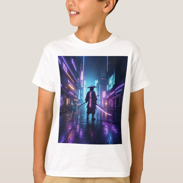 Camiseta Ronin da Lâmina Neon (Frente)