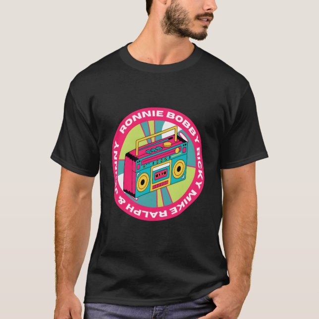 Camiseta Ronnie Bobby Ricky Mike Ralph E Johnny 90'S (Frente)