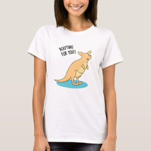 Camiseta Roo-Ting Para Você, Bonito Kangaroo Pun