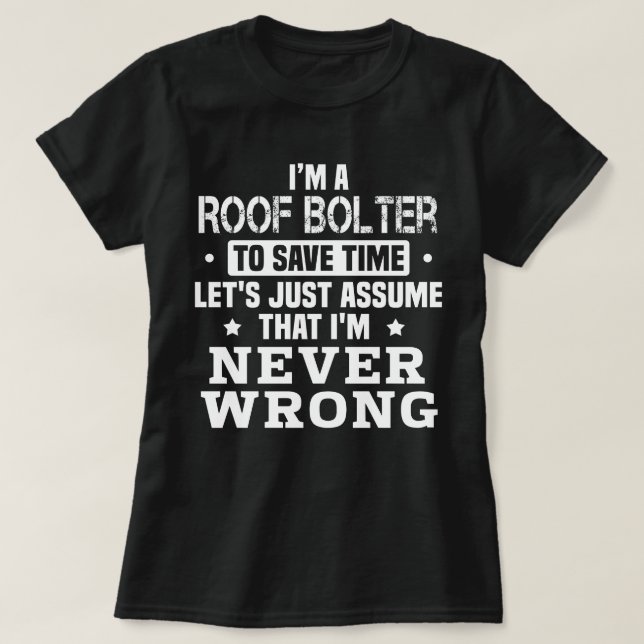 Camiseta Roof Bolter (Frente do Design)