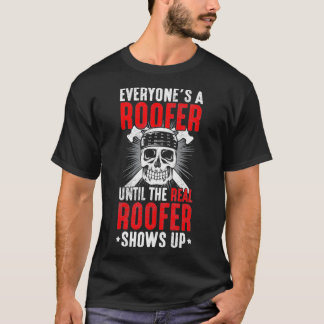 Camiseta Roof Construction Crafteur Profissão Real Roofer