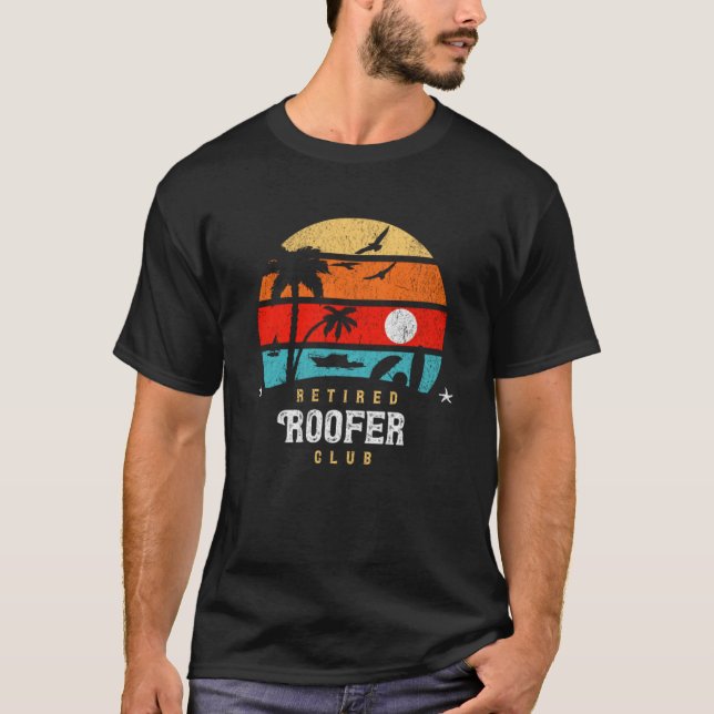 Camiseta Roofer aposentado de modelo retrorreflector Ideia  (Frente)